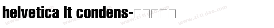 helvetica lt condens字体转换